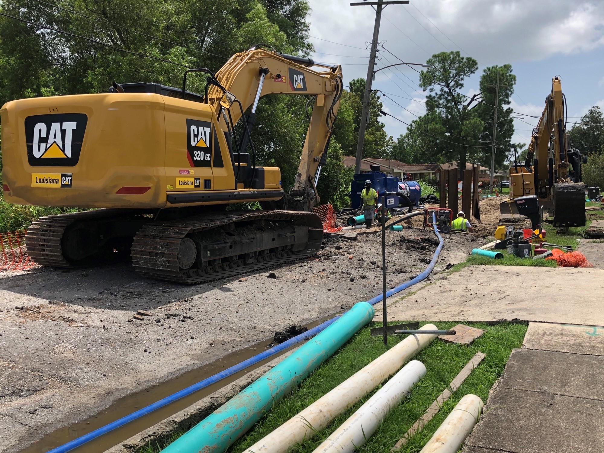 WATER LINE WORK NEARS COMPLETION IN PINES VILLAGE GROUP A