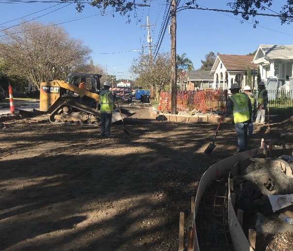 ROADWAY EXCAVATIONS AND RESTORATION TAKING PLACE IN NAVARRE GROUP A PROJECT