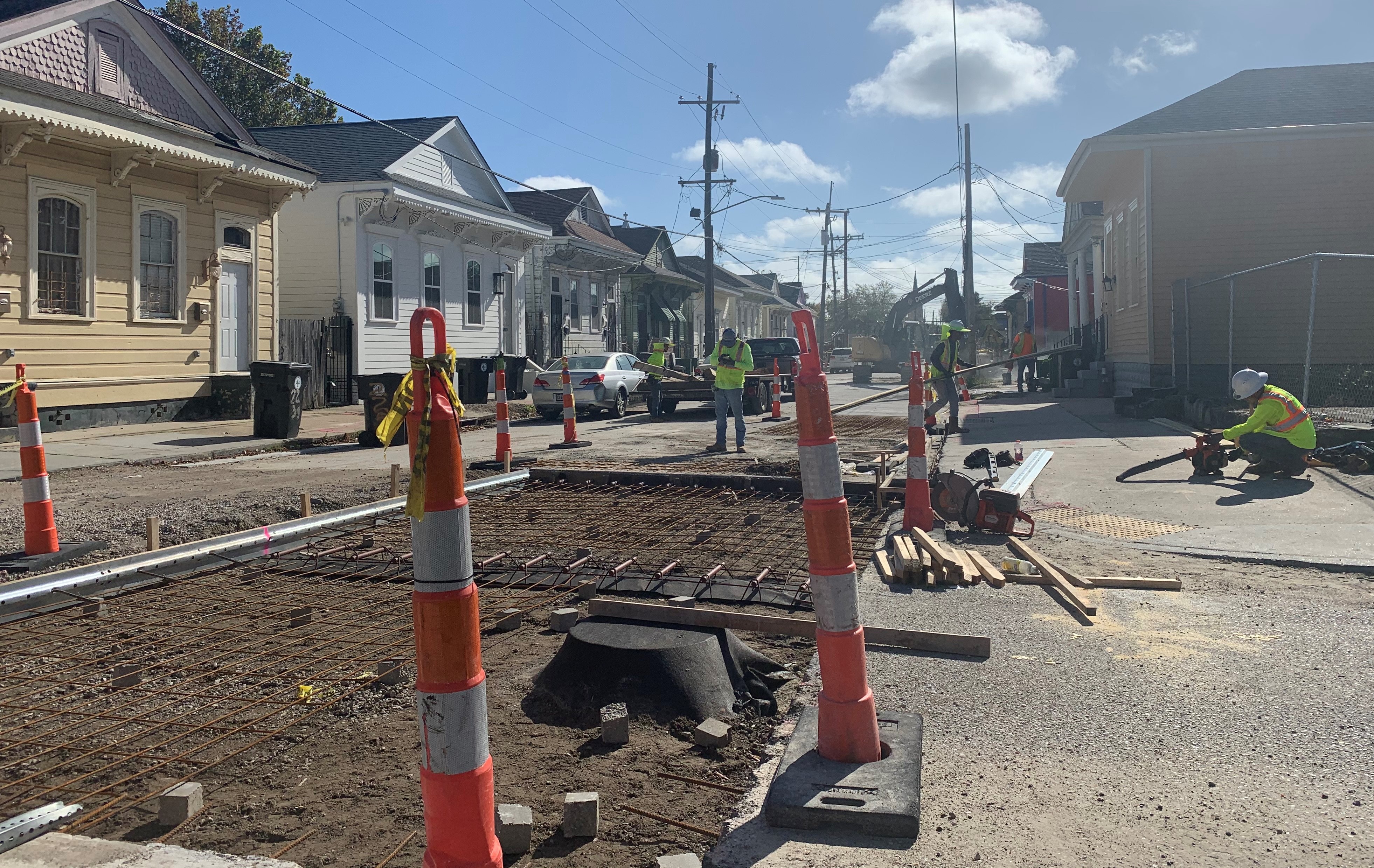 ROADWAY RESTORATION, SIDEWALKS, CURBS AND DRIVEWAY APRONS INSTALLED IN TREME-LAFITTE GROUP A