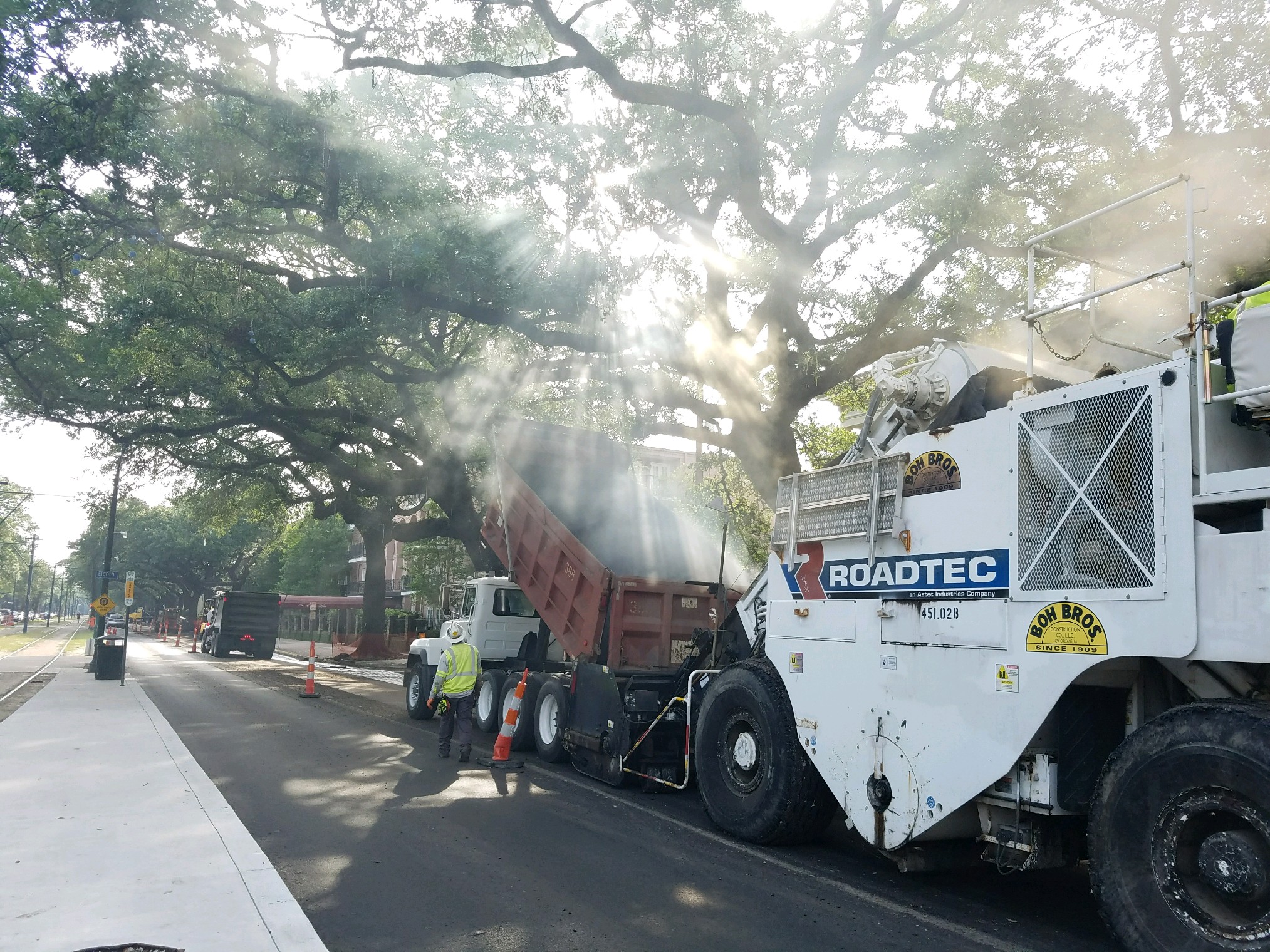 Large Portion of Repaving Finished on St. Charles Ave. Project