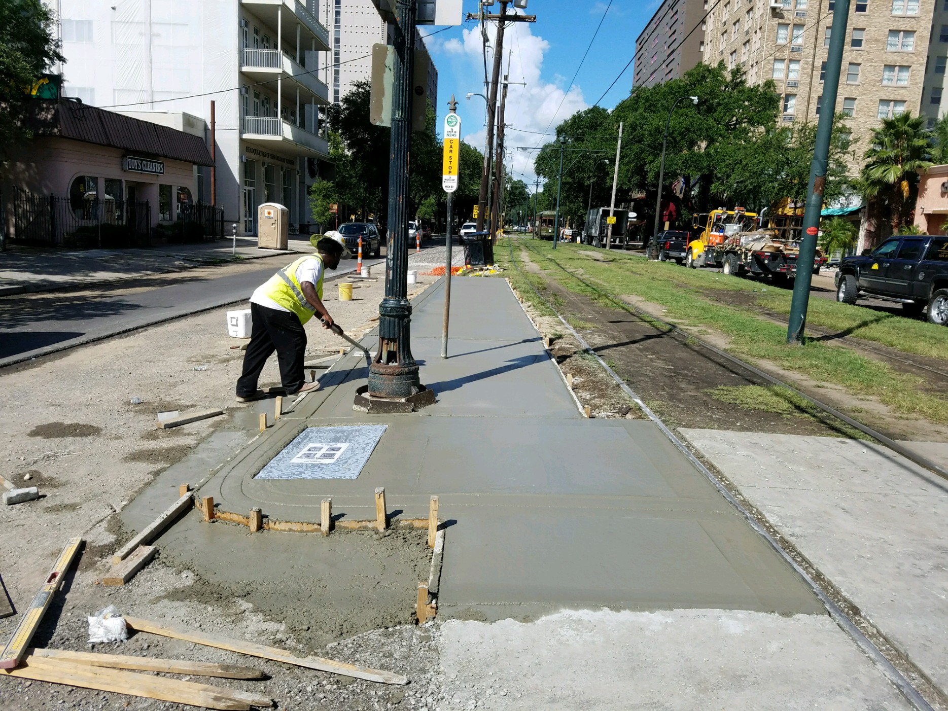 Work continues on St. Charles Avenue