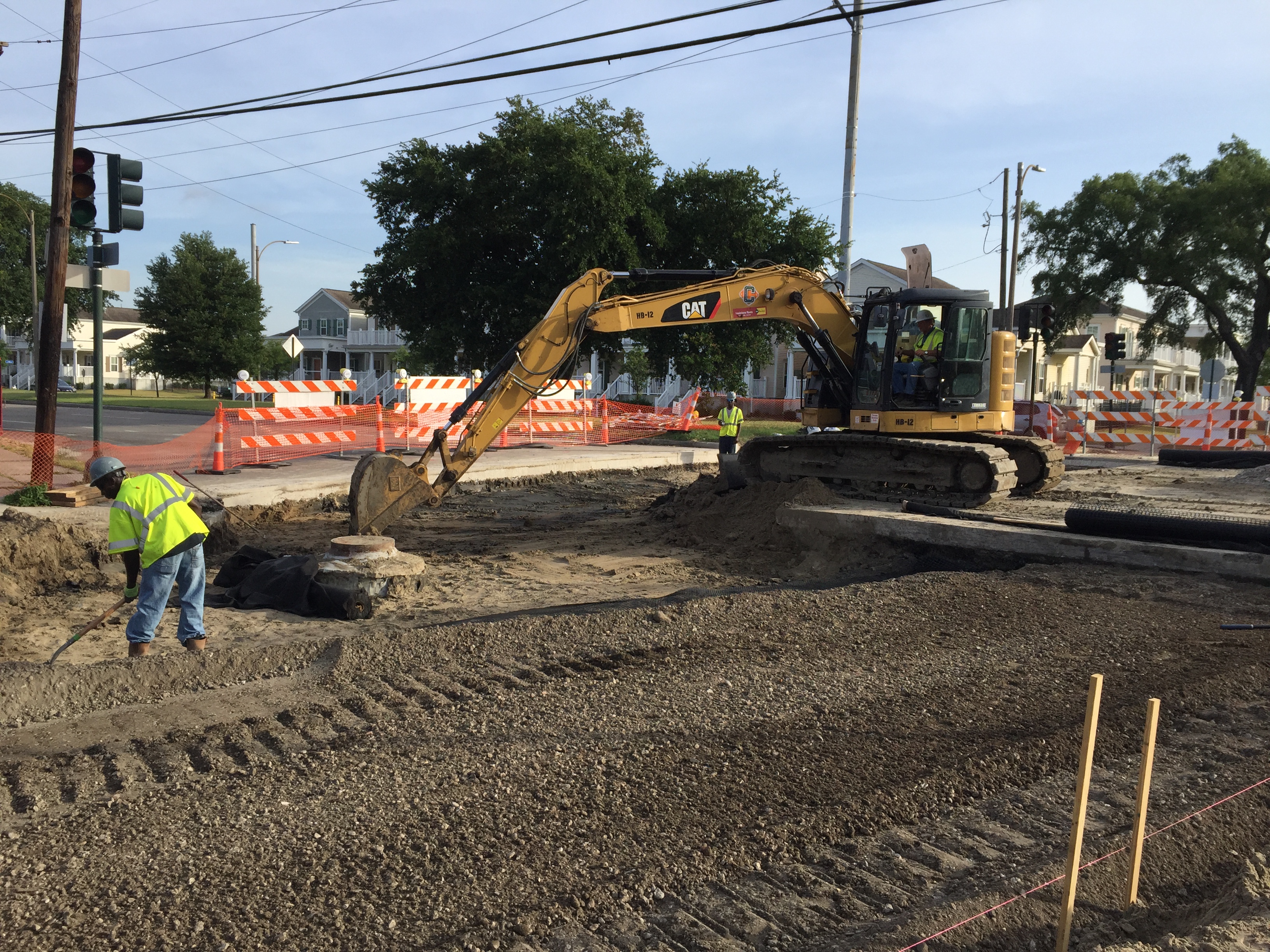 SOUTH GALVEZ STREET PROJECT CONSTRUCTION AT MARTIN LUTHER KING, JR. BOULEVARD NEARLY COMPLETE