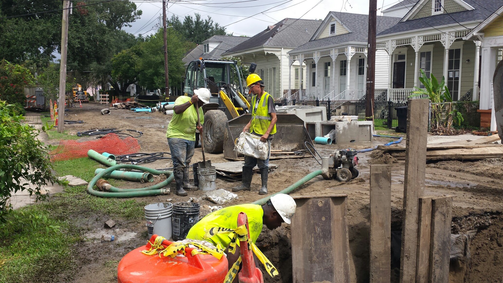CHEROKEE STREET DRAINAGE IMPROVEMENT PROJECT NOW 50 PERCENT COMPLETE