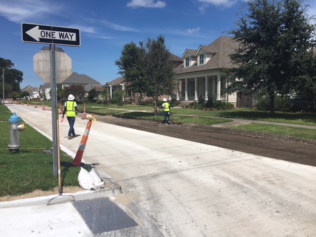 CREWS COMPLETE WORK ON CANAL BOULEVARD AS PART OF LAKEVIEW SOUTH GROUP A PROJECT