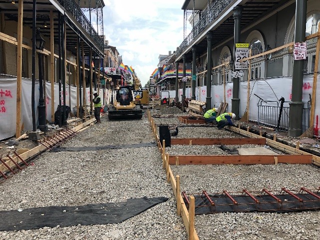 BOURBON STREET RECONSTRUCTION PROJECT CONTINUES