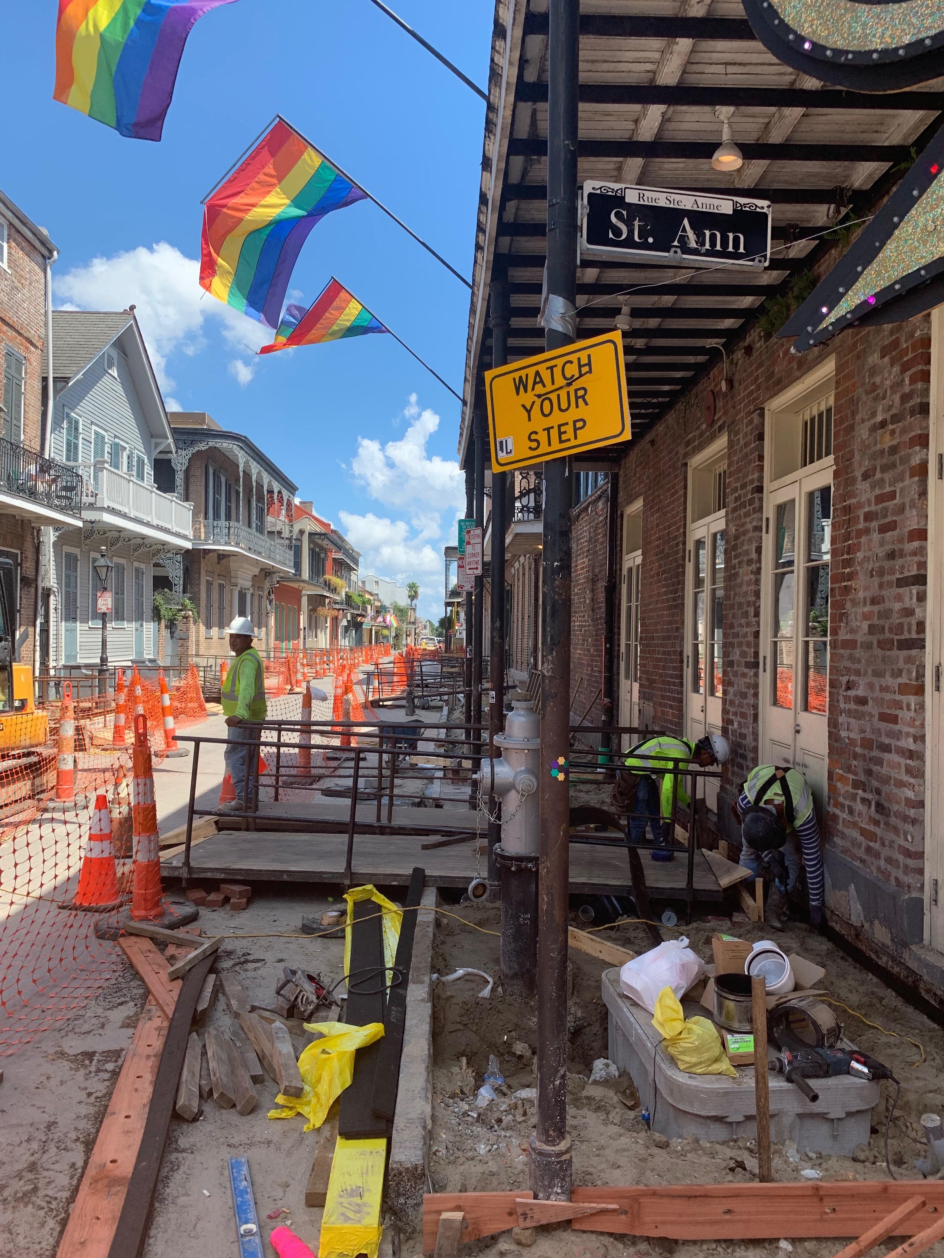 BOURBON STREET RECONSTRUCTION PROJECT NEARLY COMPLETE