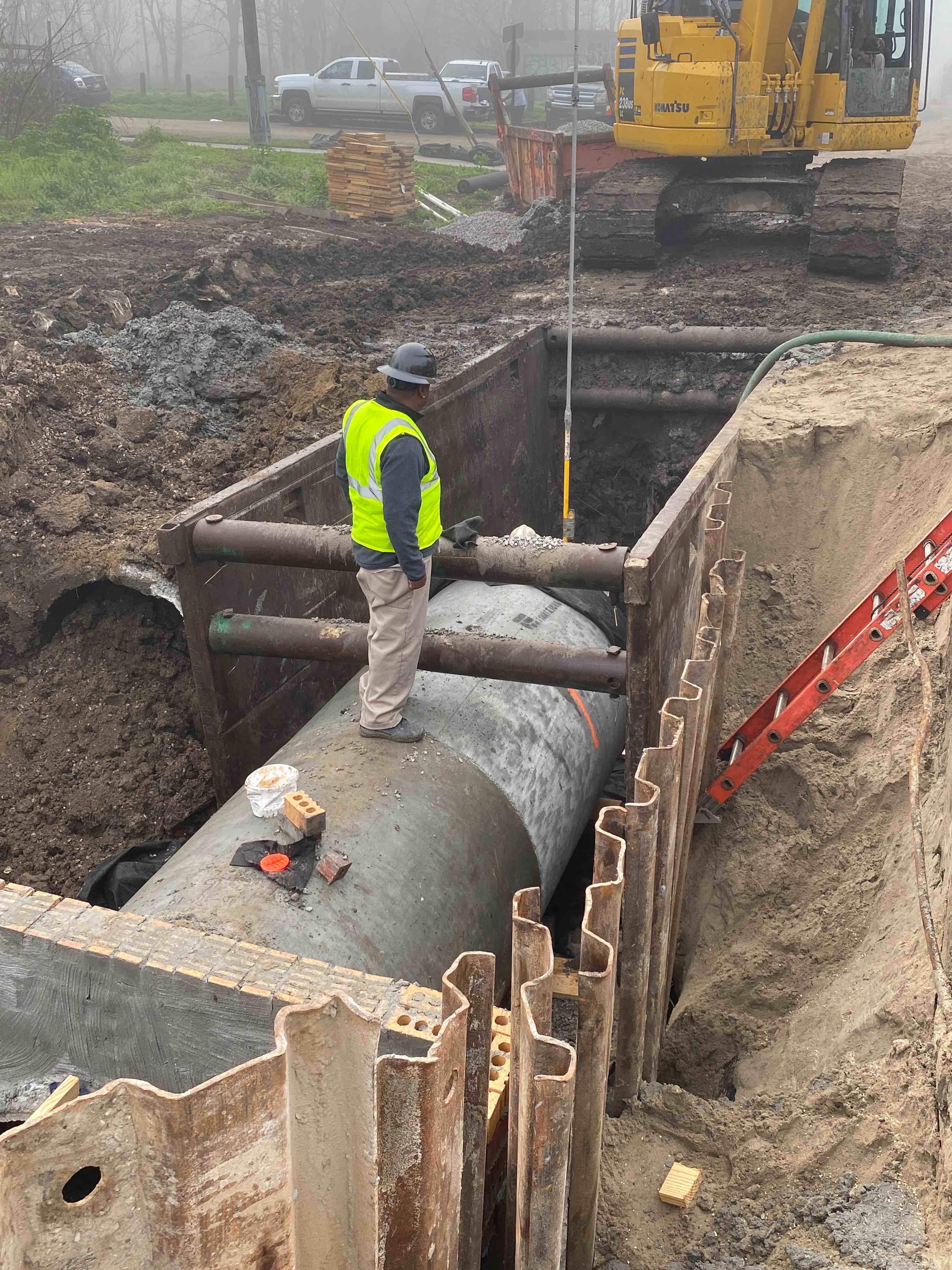 WATERLINE INSTALLS CONTINUE ON THE LOWER NINTH WARD NORTHWEST GROUP B PROJECT