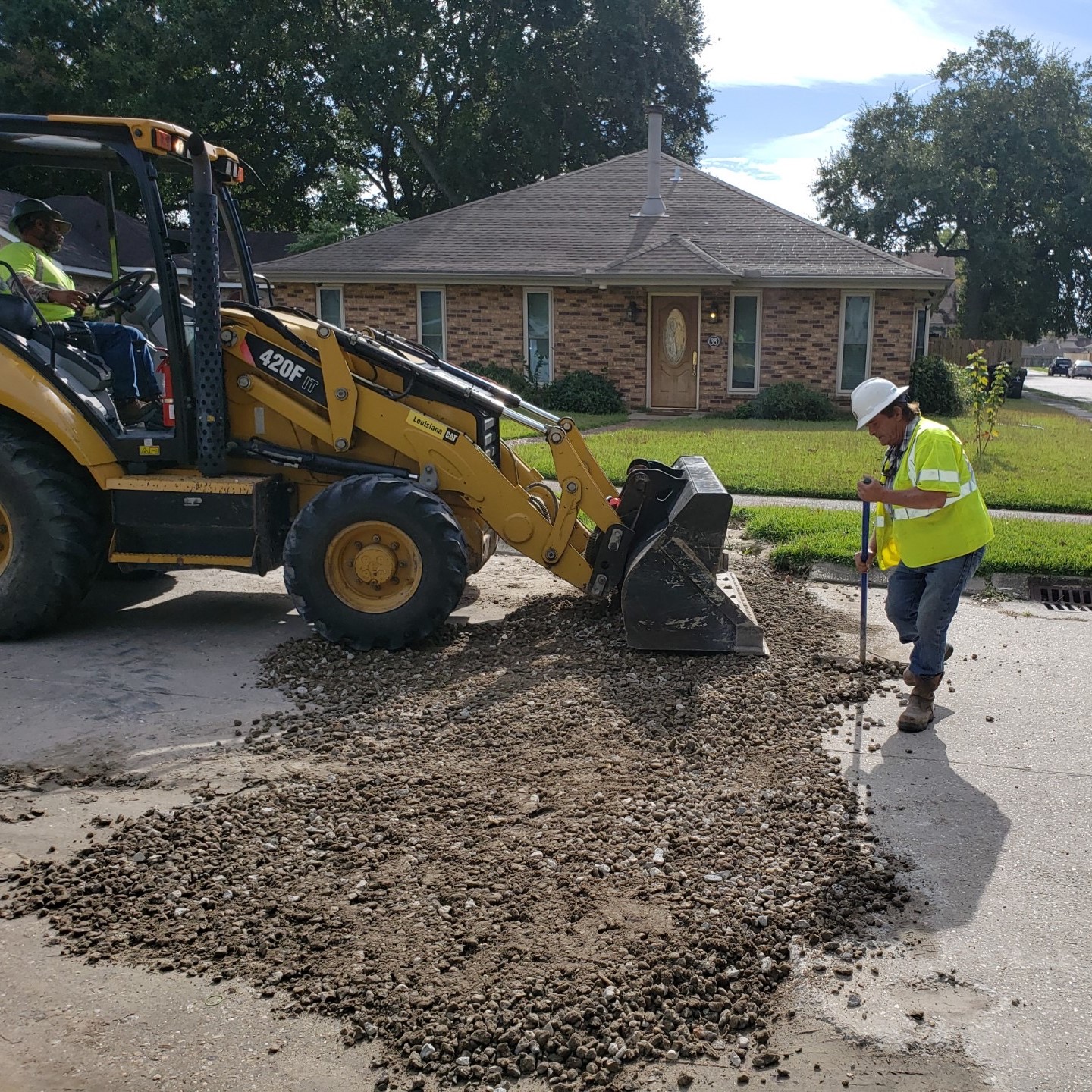 CREWS CLOSE TO COMPLETING WATER AND SEWER LINE REPLACEMENTS IN LITTLE WOODS NEIGHBORHOOD