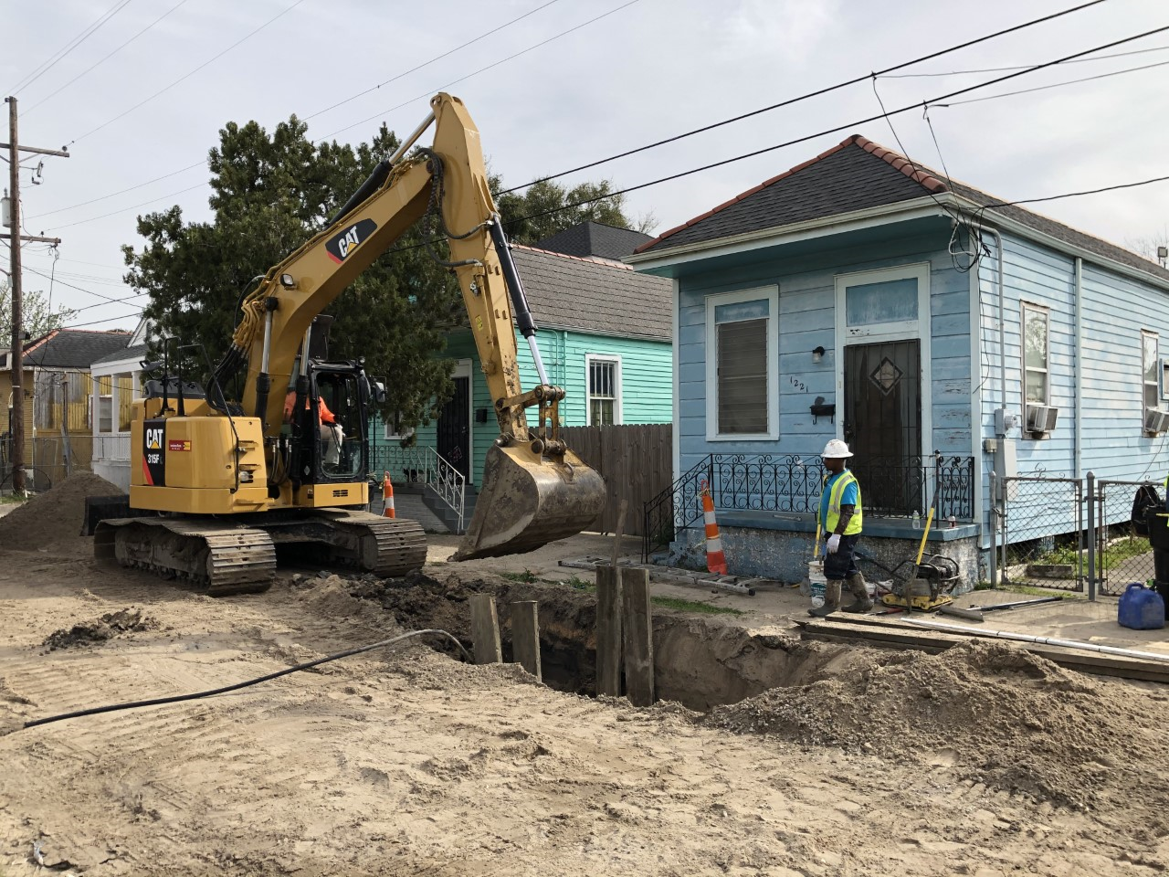NEW LARGER DRAINAGE LINES INSTALLED IN THE ST. CLAUDE NEIGHBROHOOD