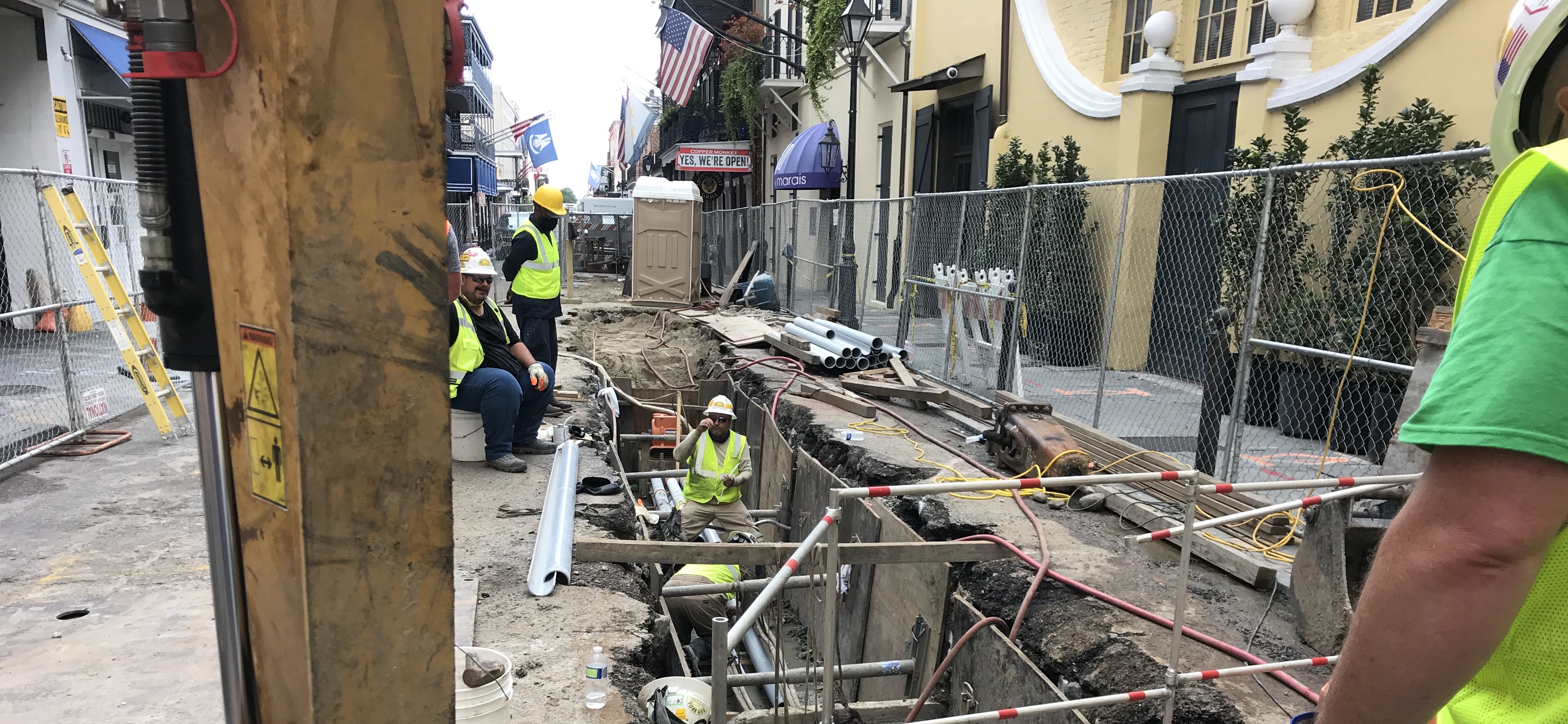 FULL RECONSTRUCTION PROJECT ON CONTI UNDER WAY BETWEEN BOURBON AND ROYAL STREETS