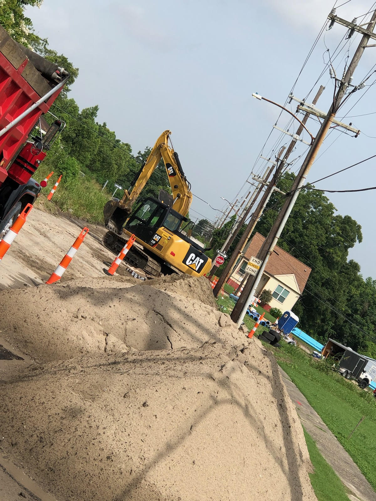 WATER LINE WORK UNDERWAY ON THE LOWER NINTH WARD NORTHEAST GROUP B PROJECT