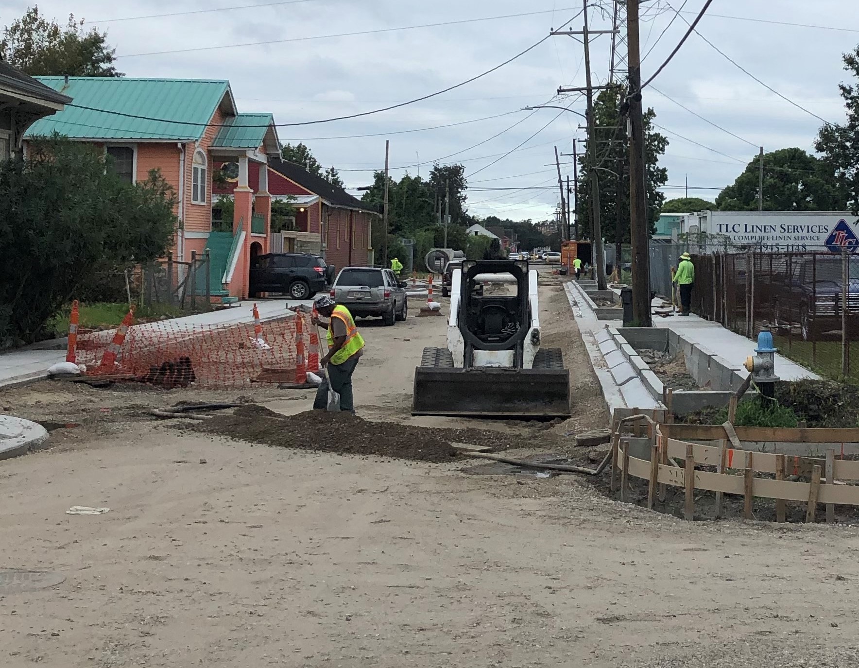 ST. CLAUDE DRAINAGE PROJECT CREWS ARE POURING CONCRETE AND WRAPPING UP WATER LINES