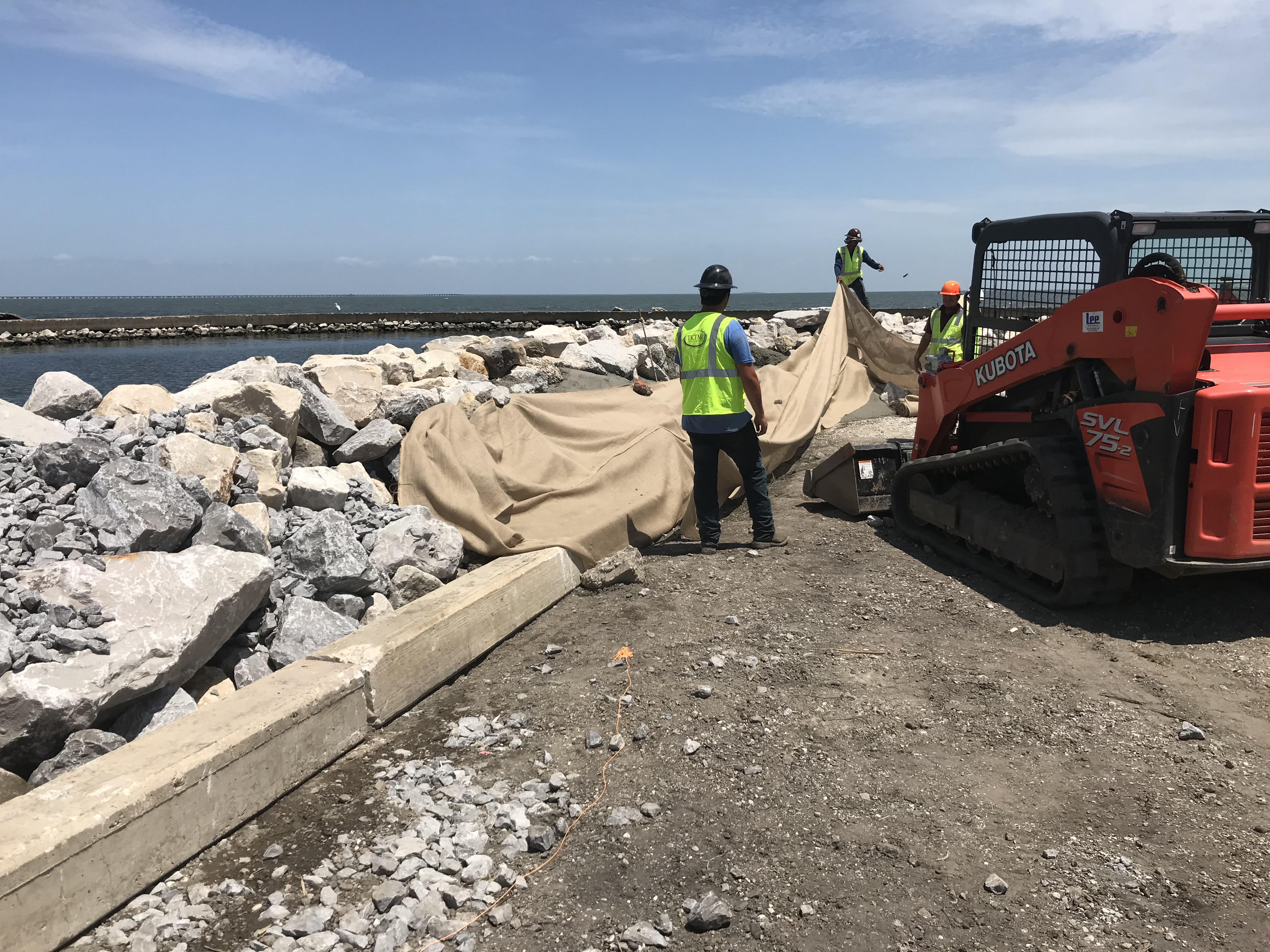 WORK CONTINUES ON THE BREAKWATER DRIVE IMPROVEMENT PROJECT