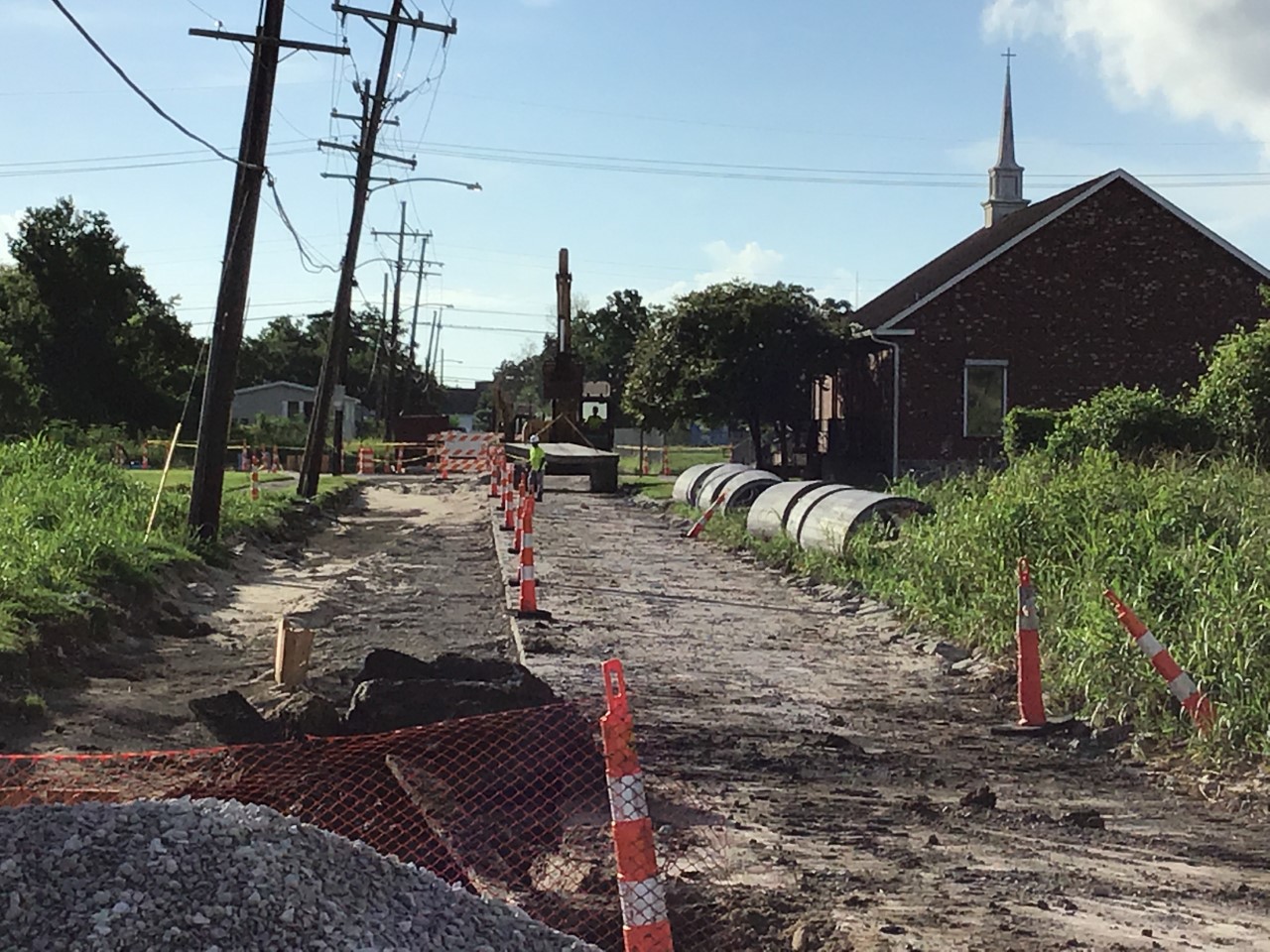 WATER LINE WORK CONTINUES ON LOWER NINTH WARD SOUTH GROUP A