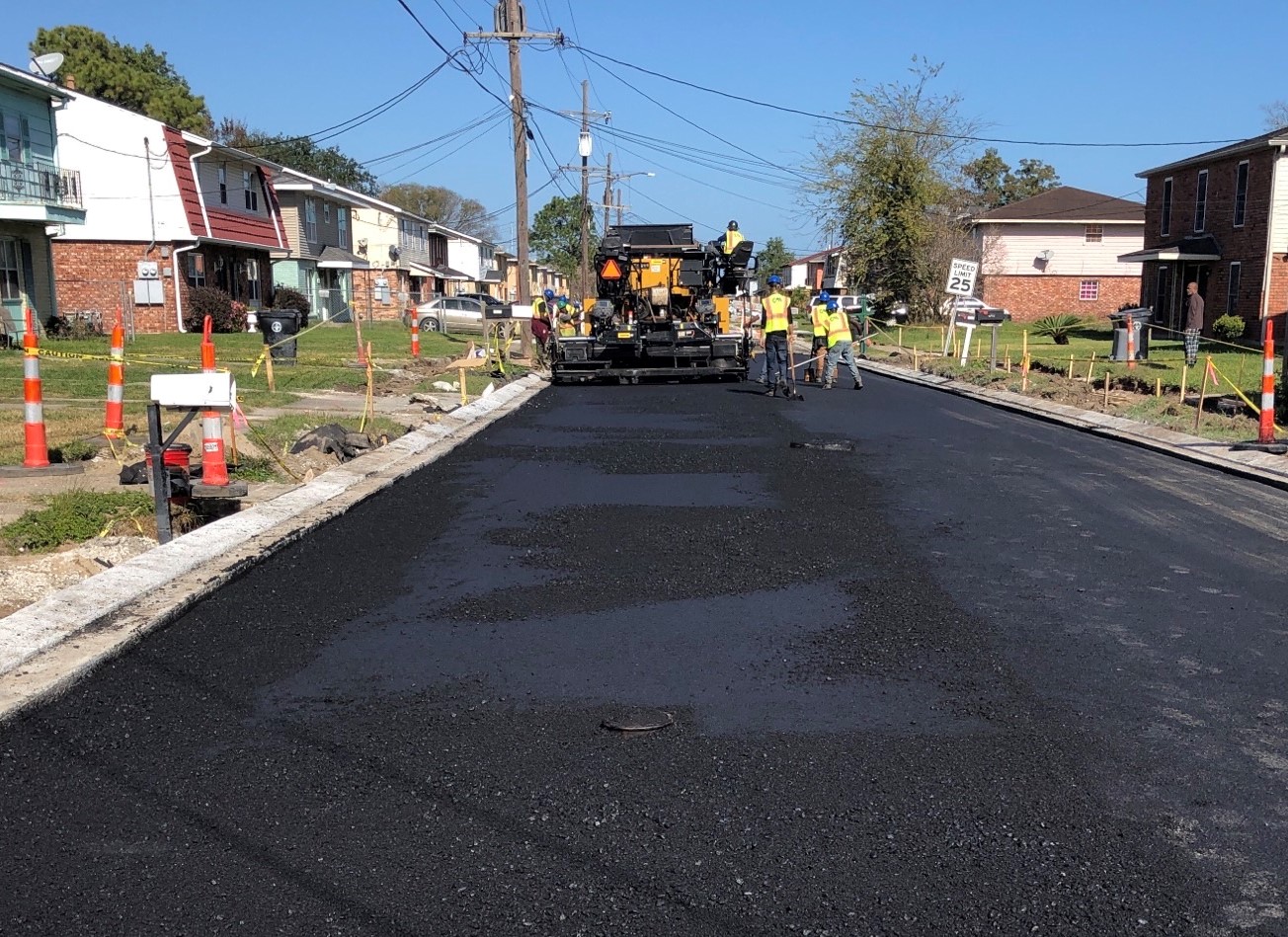 PINES VILLAGE GROUP A CONTINUES WITH PAVEMENT RESTORATION AND SIDEWALK INSTALLATION