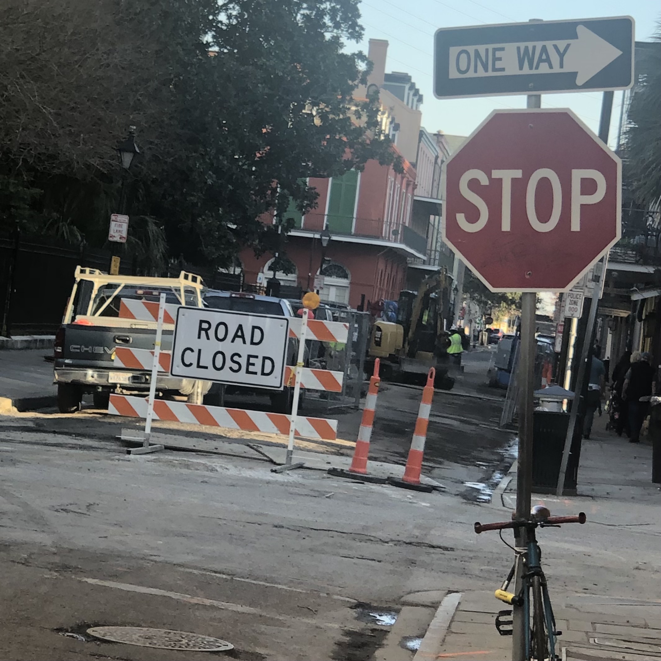 FULL RECONSTRUCTION PROJECT ON CONTI UNDERWAY BETWEEN BOURBON AND ROYAL STREETS