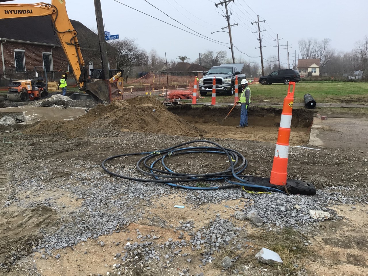 WATERLINE TIE-INS CONTINUE THROUGHOUT THE LOWER NINTH WARD NORTHEAST GROUP B PROJECT