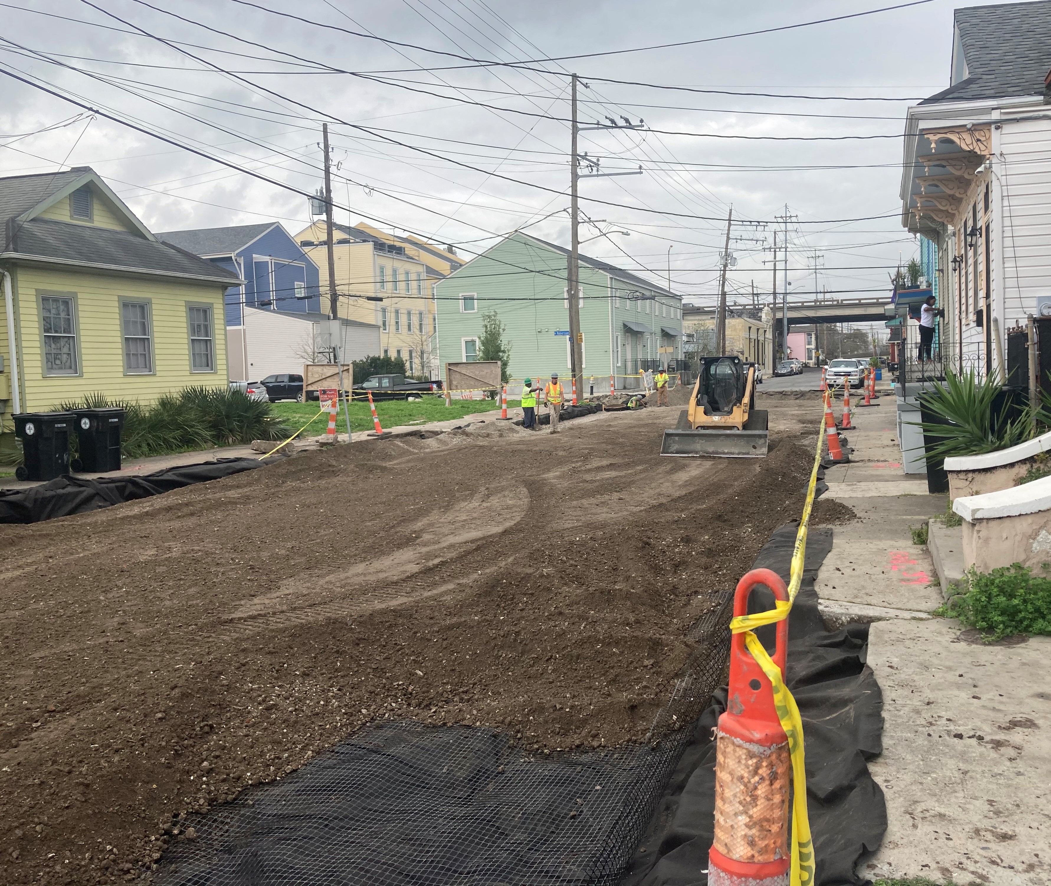 DRAIN LINE WORK CONTINUES IN TREME-LAFITTE GROUP A