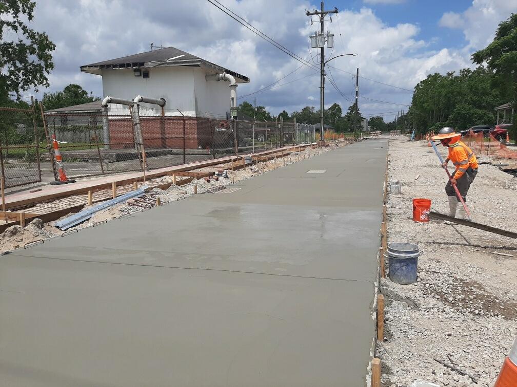 WORK CONTINUES TO PROGRESS ON THE LOWER NINTH WARD NORTHEAST GROUP B PROJECT