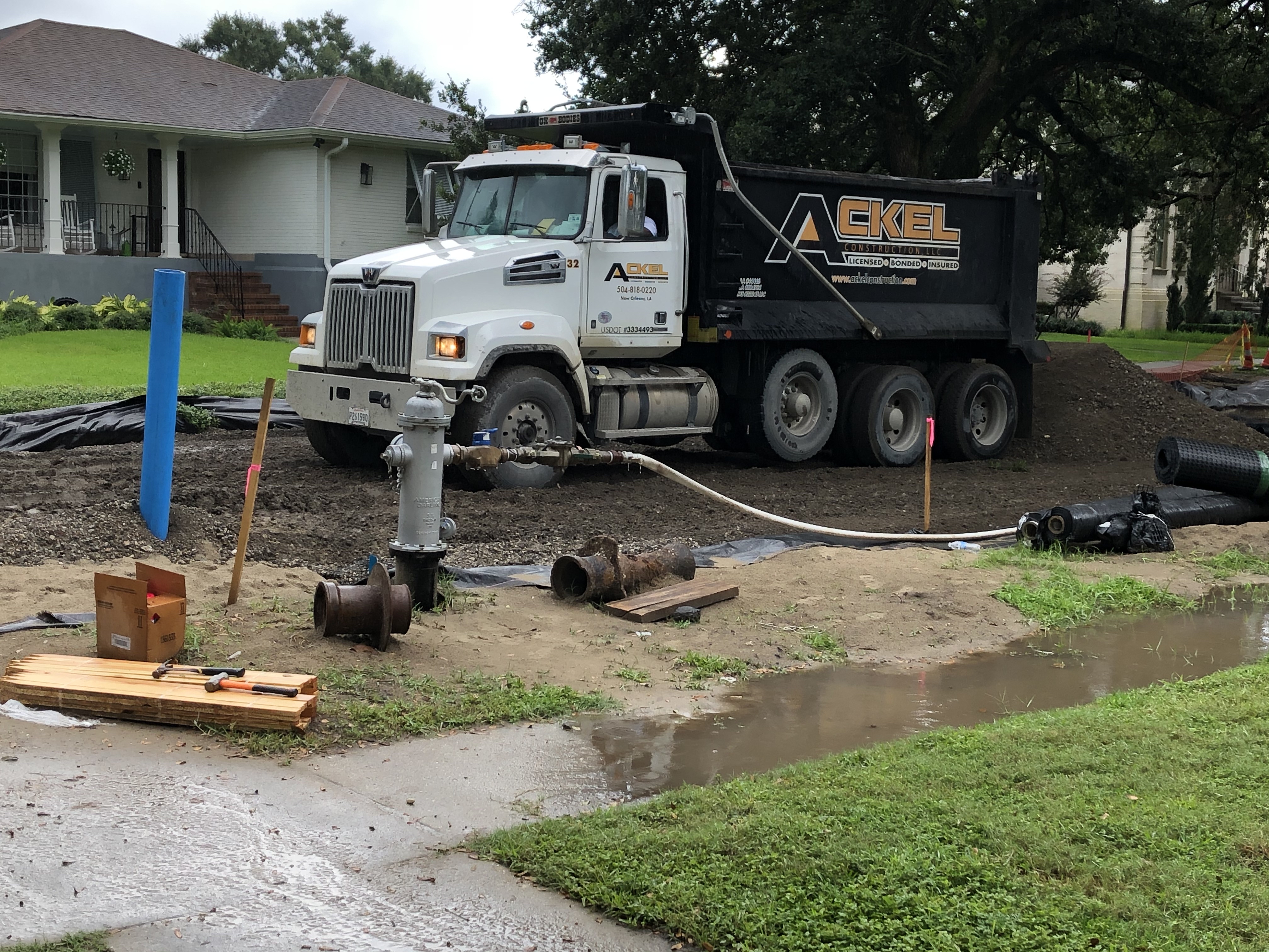 FILMORE NORTH GROUP B CREWS MOVE TO STREETS, CONTINUE WATER LINE REPAIR