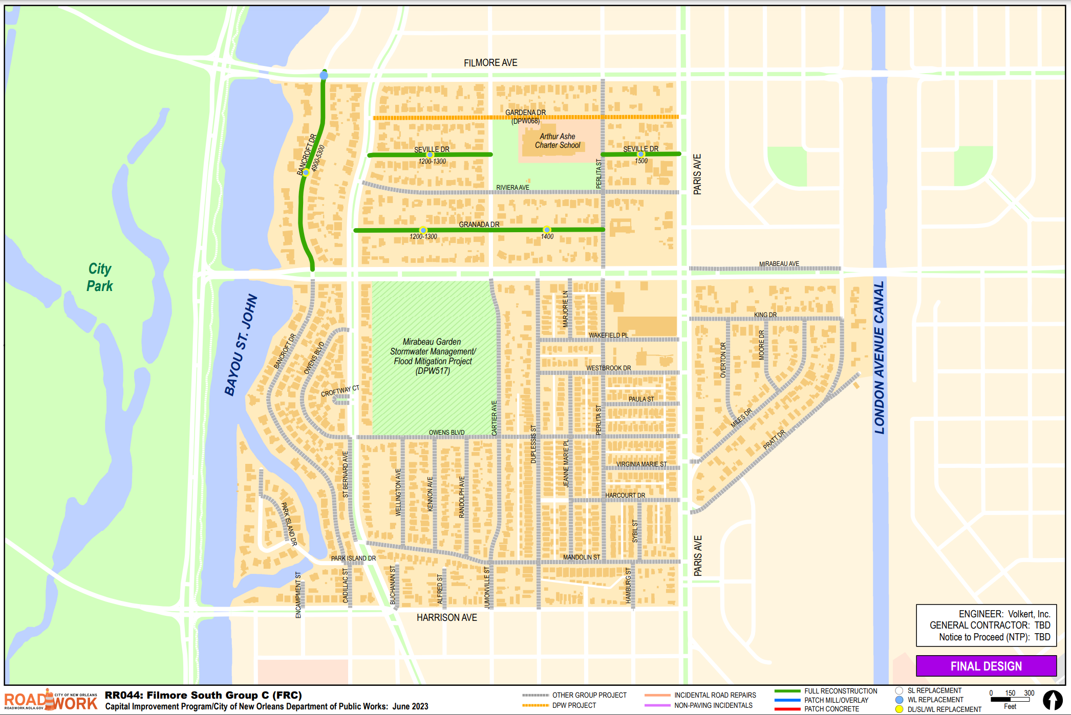 Map of Filmore South Group C