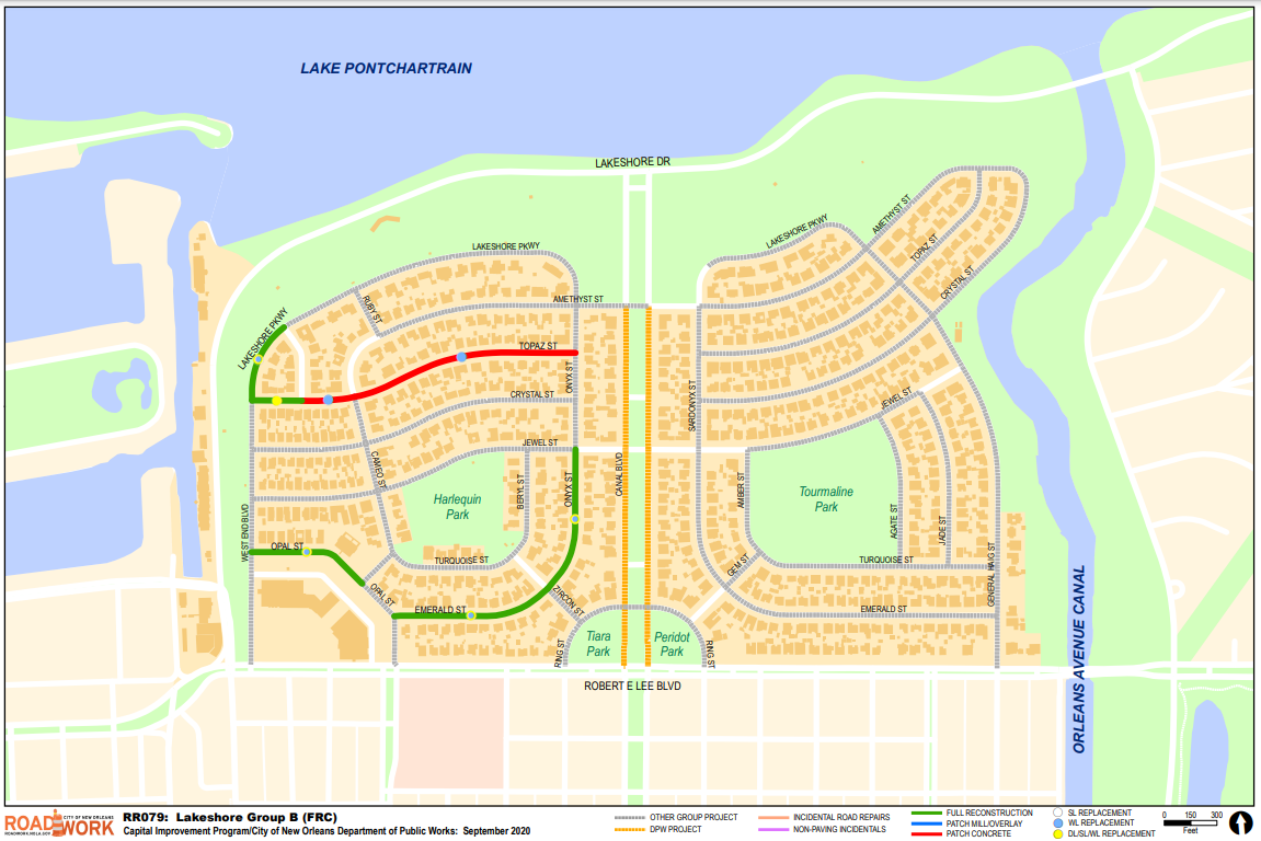 Lakeshore Group B - RoadWork - The City Of New Orleans